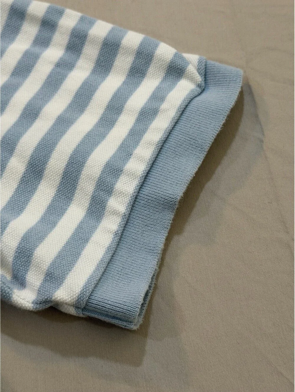 Polo Ralph Lauren Polo Shirt Mens XXL Blue White Stripe Yellow Pony Cotton